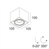 Delta Light Minigrid On 150 DIM8 Ceiling lamp