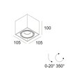Delta Light Minigrid On 150 Soft DIM8 Ceiling lamp