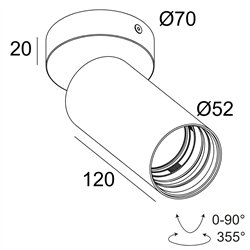 Delta Light Spy 52 On Soft ceiling lamp