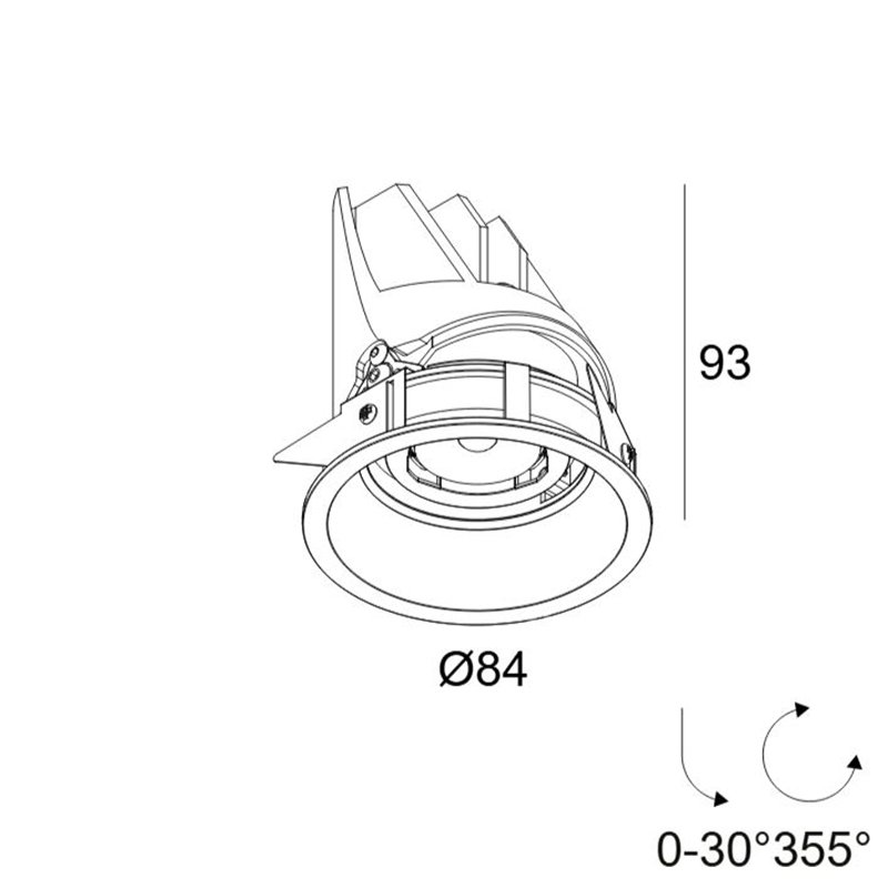 Delta Light ENTERO RD-S HE Plafondlamp