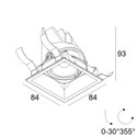 Delta Light ENTERO SQ-S HE Plafondlamp