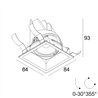 Delta Light ENTERO SQ-S HE Ceiling lamp