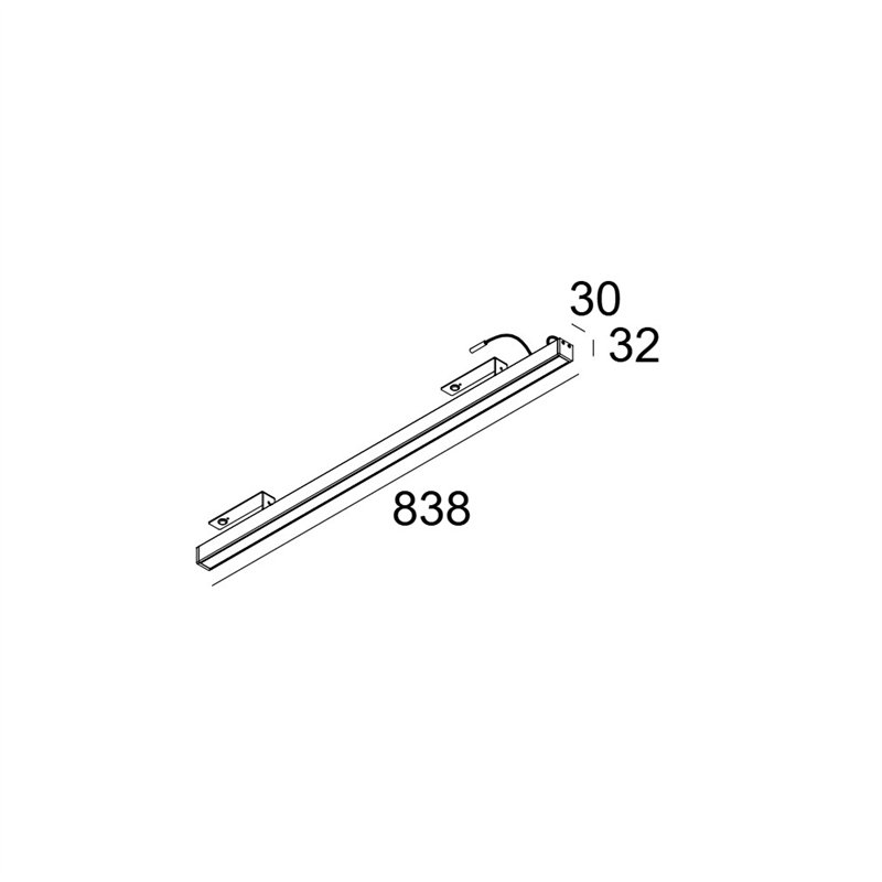 Delta Light D-LINER 30 SBL LOC2 838 RD Plafondlamp