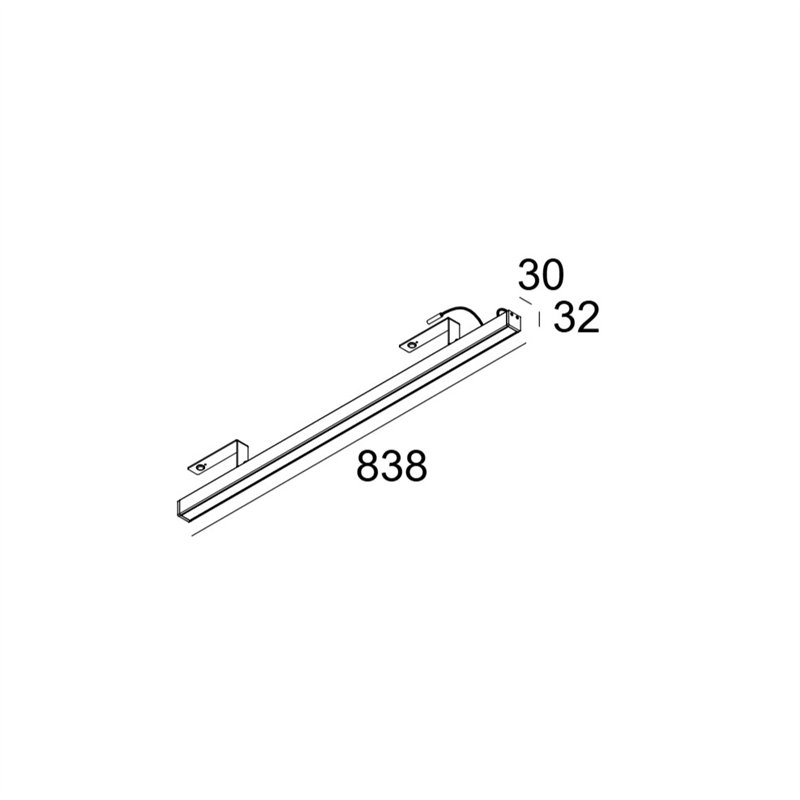 Delta Light D-LINER 30 SBL LOC3 838 RD Plafondlamp