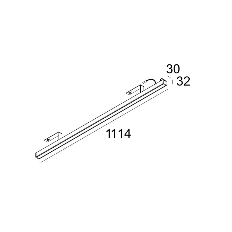 Delta Light D-LINER 30 SBL LOC3 1114 RD Plafondlamp