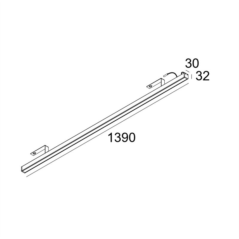 Delta Light D-LINER 30 SBL LOC3 1390 RD Plafondlamp