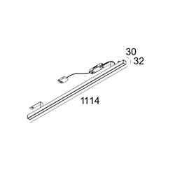 Delta Light D-LINER 30 SBL LOC3 1114 DIM5 Ceiling lamp