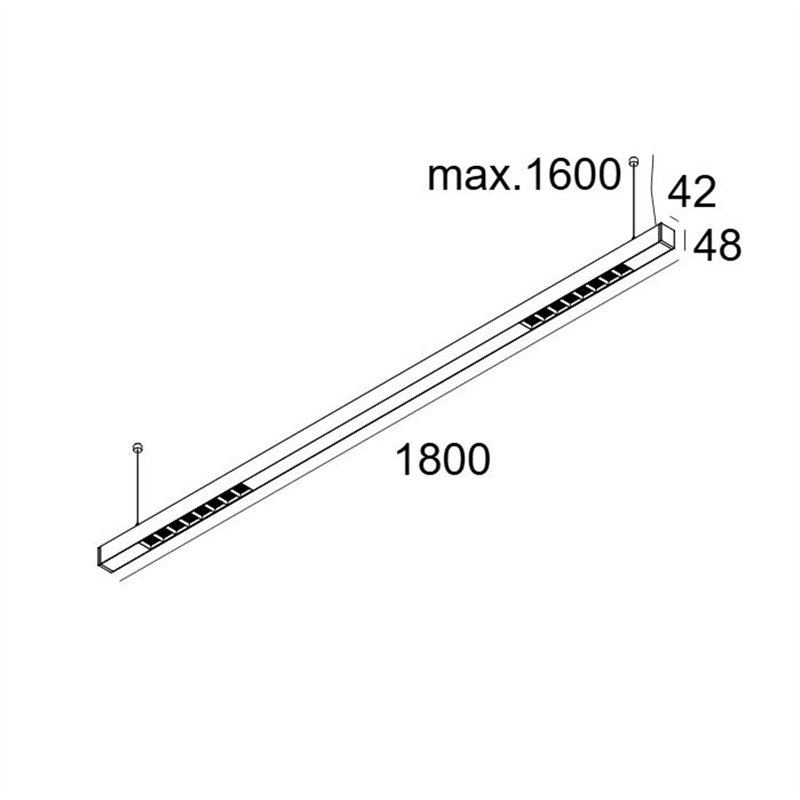 Delta Light INFORM 40 SQ 180 DOWN-UP DIM5 Plafondlamp