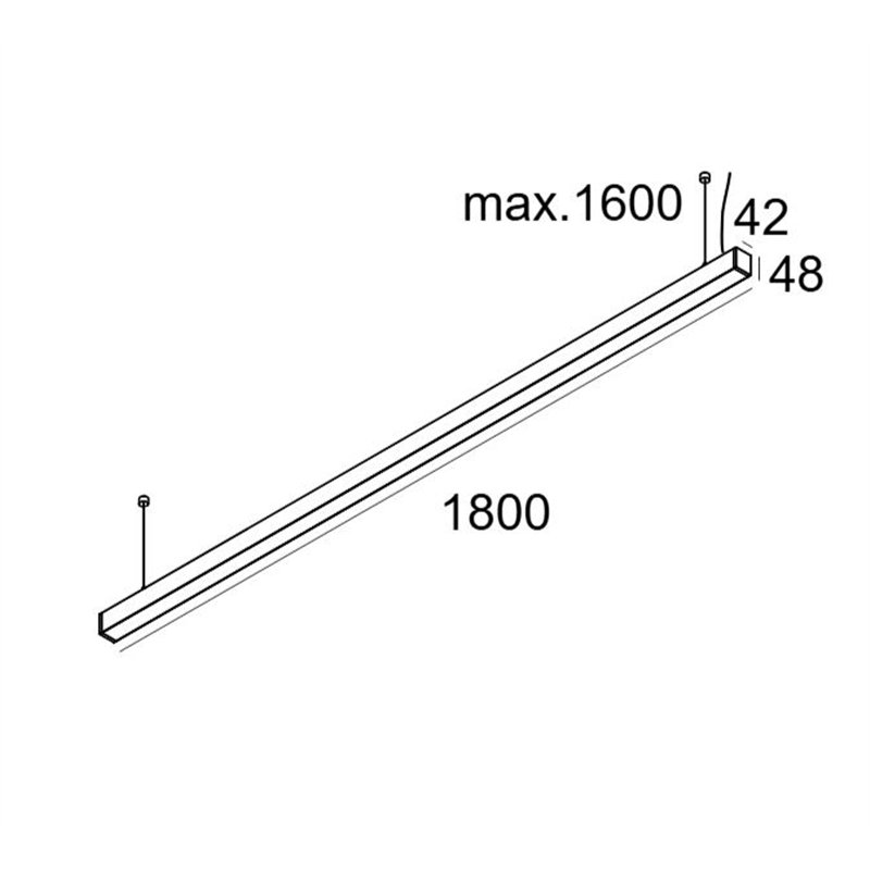 Delta Light INFORM 40 SQ 180 UP DIM5 Plafondlamp