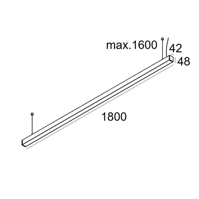 Delta Light INFORM 40 SQ 180 UP TW DIM5 Plafondlamp