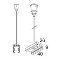 Delta Light TRACK 3F DIM ON SUSPENSION 3,0m