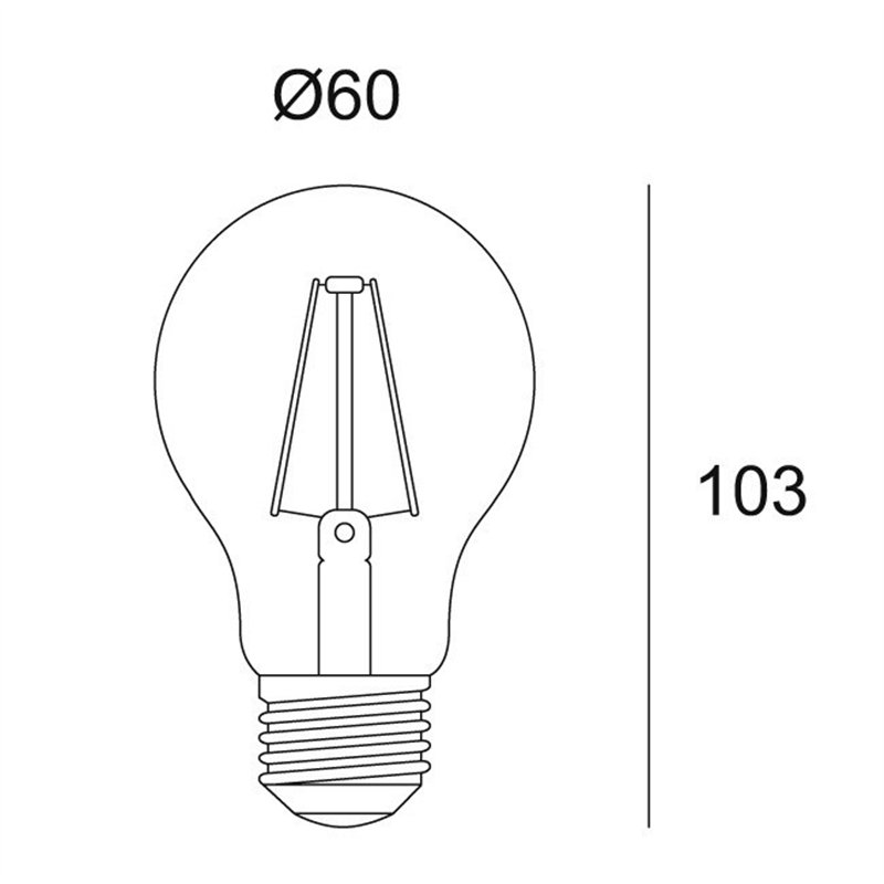 Delta Light LED FILAMENT A60 E27 6W 2700K