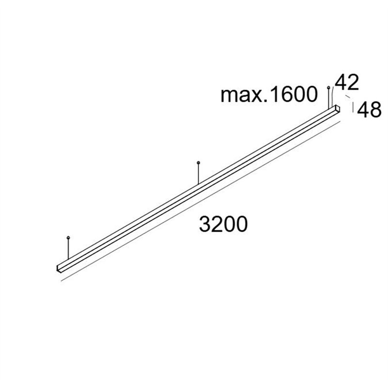 Delta Light INFORM 40 SQ 320 UP DIM5 Plafondlamp