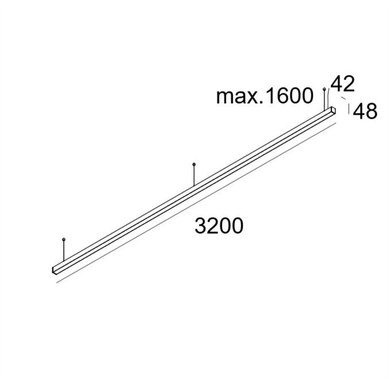 Delta Light INFORM 40 SQ 320 UP TW DIM5 Plafondlamp