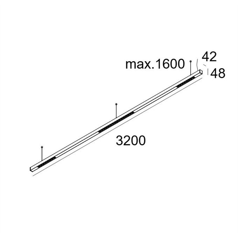 Delta Light INFORM 40 SQ 320 DOWN-UP DIM5 Plafondlamp