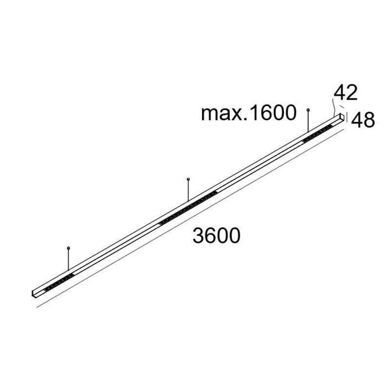 Delta Light INFORM 40 SQ 360 DOWN-UP DIM5 Plafondlamp
