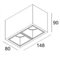 Delta Light Boxy 2 L HE DIM8 Plafondlamp