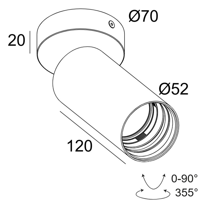Delta Light SPY 52 ON HE Plafondlamp