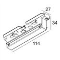 Delta Light TRACK 3F DIM H CORNER 180°