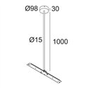 Delta Light CENTRAL ROD SUSPENSION 65 1m Hanglamp