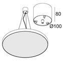 Delta Light CENTRAL SUSPENSION SUPERNOVA FLAT 3m Hanglamp