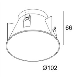 Delta Light iMAX II TUBE ROUND TRIMLESS