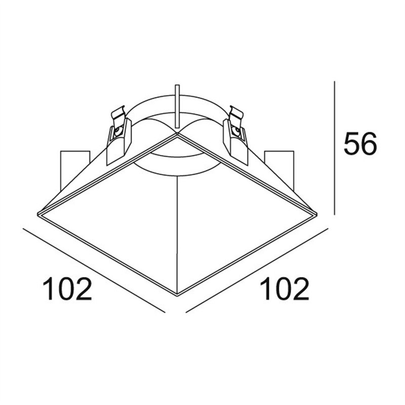 Delta Light iMAX II TUBE SQUARE TRIMLESS