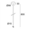 Delta Light OAO - ROD SUSPENSION 0,8m Suspension lamp