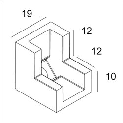 Delta Light SL19 - CORNER V90°