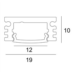 Delta Light SHL 19 - PROFILE 3m