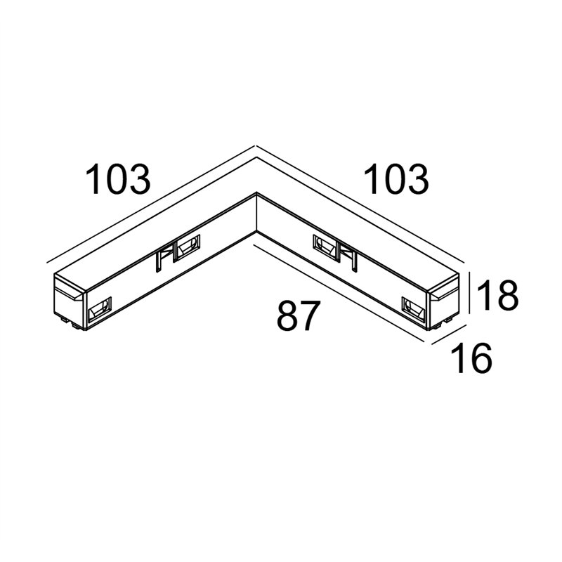 Delta Light Spm - Connector 48V - 90°