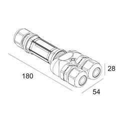 Delta Light Ip68 Y-Connector 5P