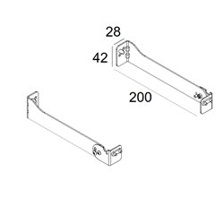 Delta Light Wall Bracket Set 200