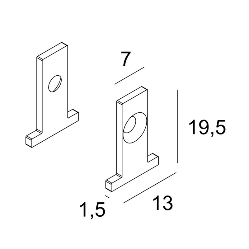 Delta Light TGL-ST - END CAP SET