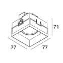 Delta Light CARREE TRIMLESS LED IP S1 Inbouwspot