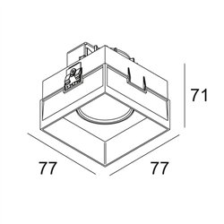 Delta Light CARREE TRIMLESS LED IP S1 Recessed spot