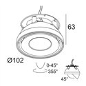 Delta Light TWEETER M TRIMLESS Inbouwspot