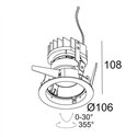 Delta Light iMAX II ROUND ADJUSTABLE LP Inbouwspot
