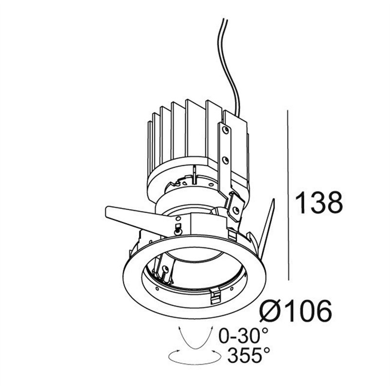Delta Light iMAX II ROUND ADJUSTABLE MP Inbouwspot