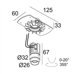 Delta Light MICROSPY IN TRIMLESS OK Recessed spot