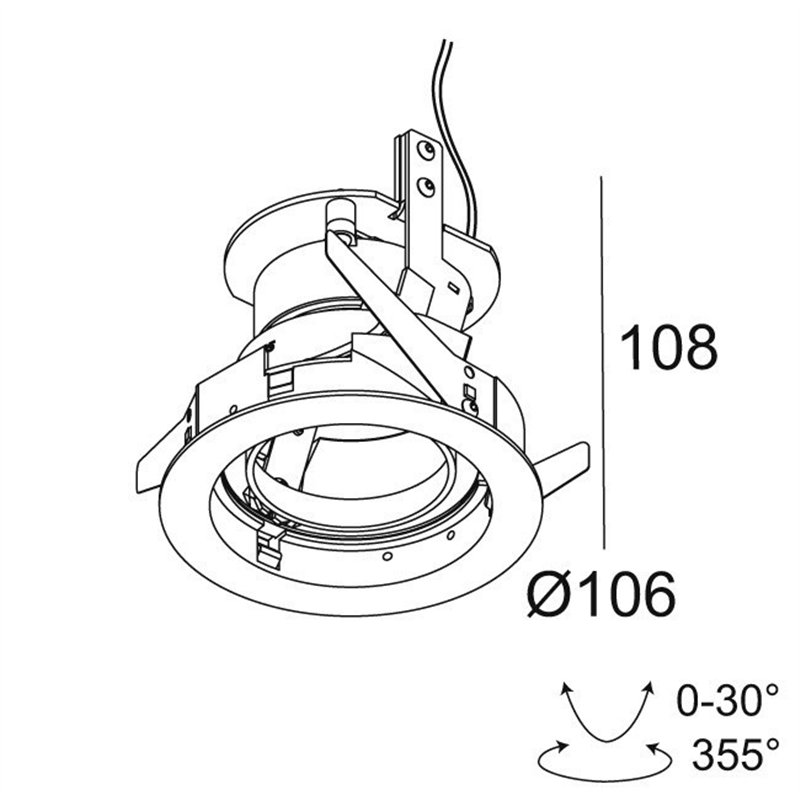 Delta Light iMAX II ROUND ADJUSTABLE CL6 Inbouwspot
