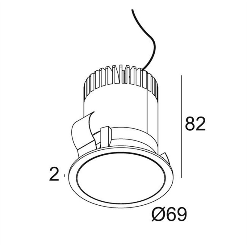 Delta Light MINI PARTOU IP Inbouwspot