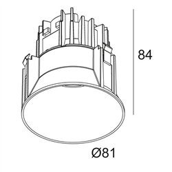 Delta Light DEEP RINGO TRIMLESS LED IP Recessed spot