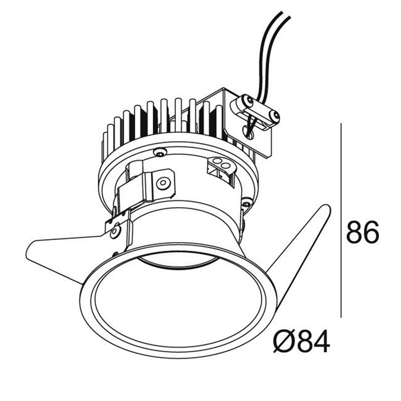 Delta Light PARTOU AC DIM8 Inbouwspot