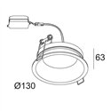 Delta Light DIRO SBL S IP Inbouwspot