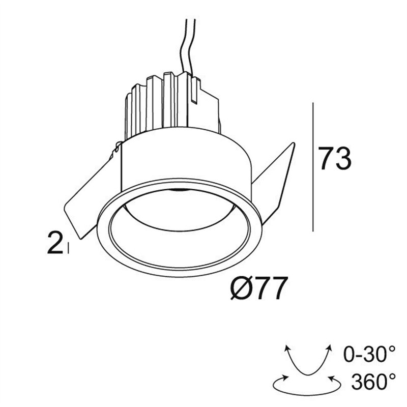 Delta Light MINI DEEP RINGO II OK Inbouwspot