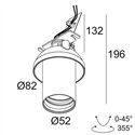 Delta Light SPY 52 TRIMLESS TW Inbouwspot
