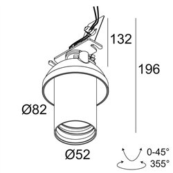 Delta Light SPY 52 TRIMLESS TW Recessed spot