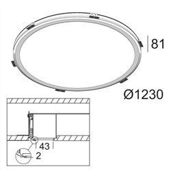 Delta Light SUPER-OH! 120 SBL TRIMLESS DIM1 Recessed spot