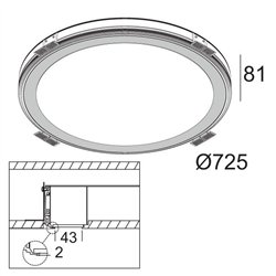 Delta Light SUPER-OH! 70 SBL TRIMLESS DIM1 Recessed spot
